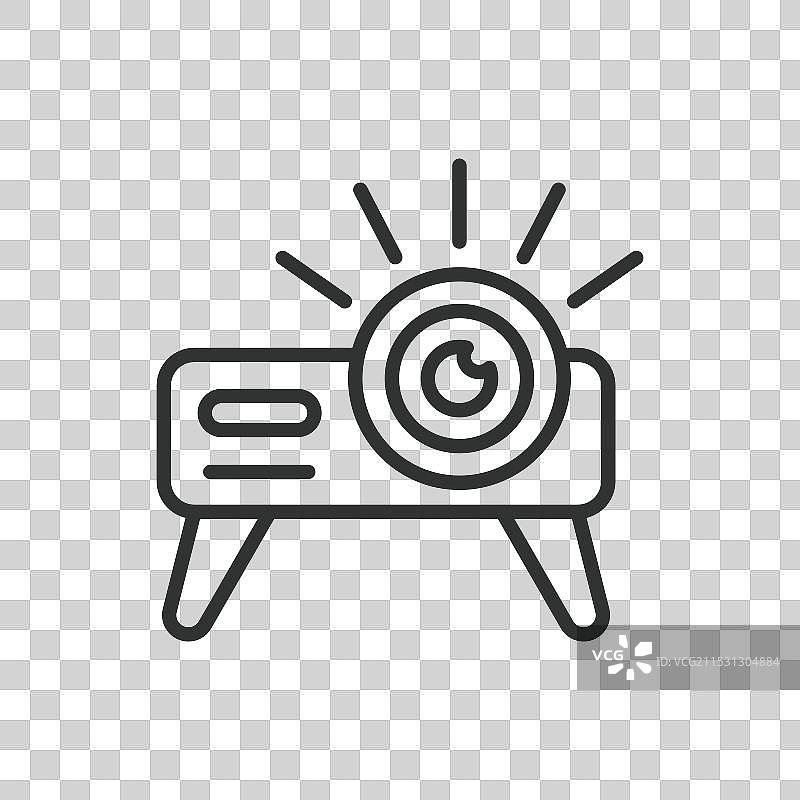 线性设计中的投影仪视频电影演示图片素材