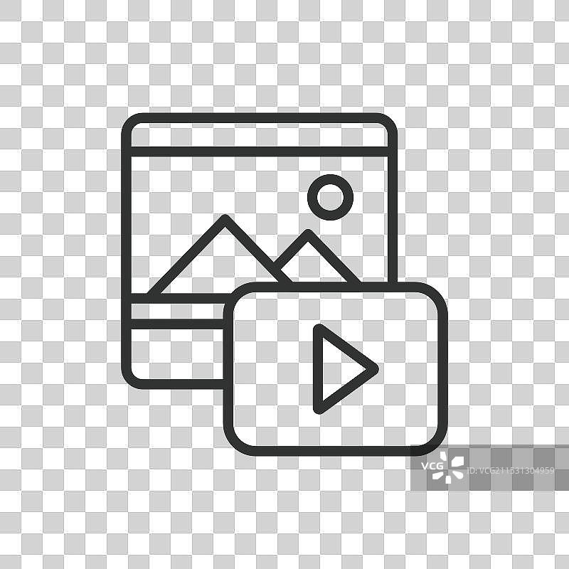 线性设计摄影中的照片和视频图片素材