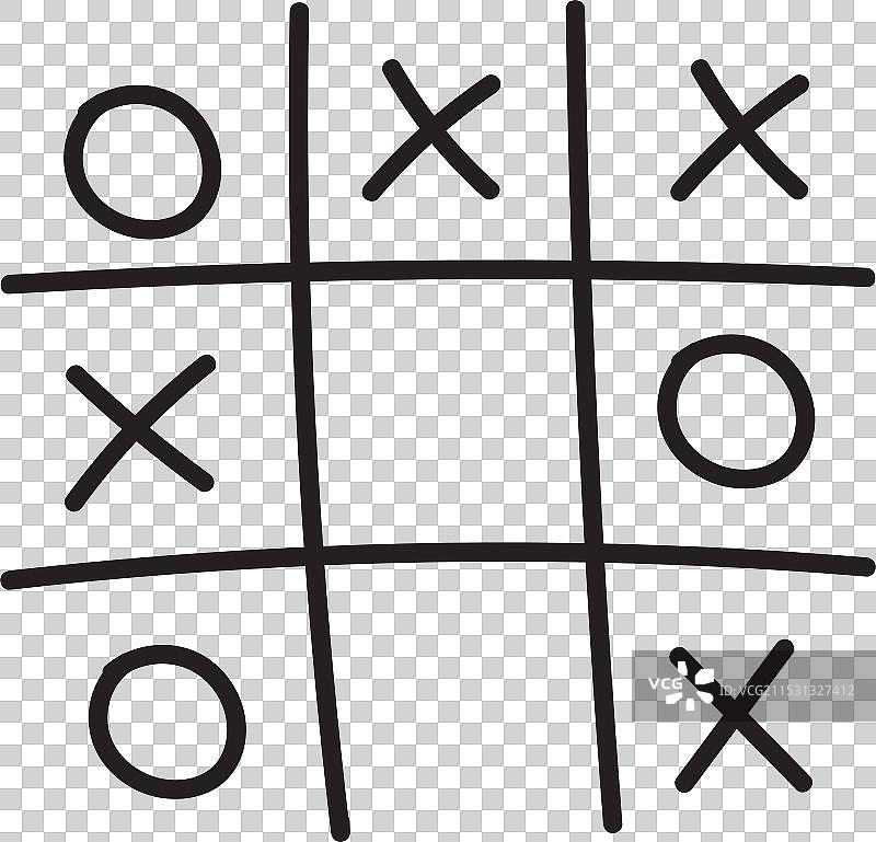井字游戏涂鸦图片素材