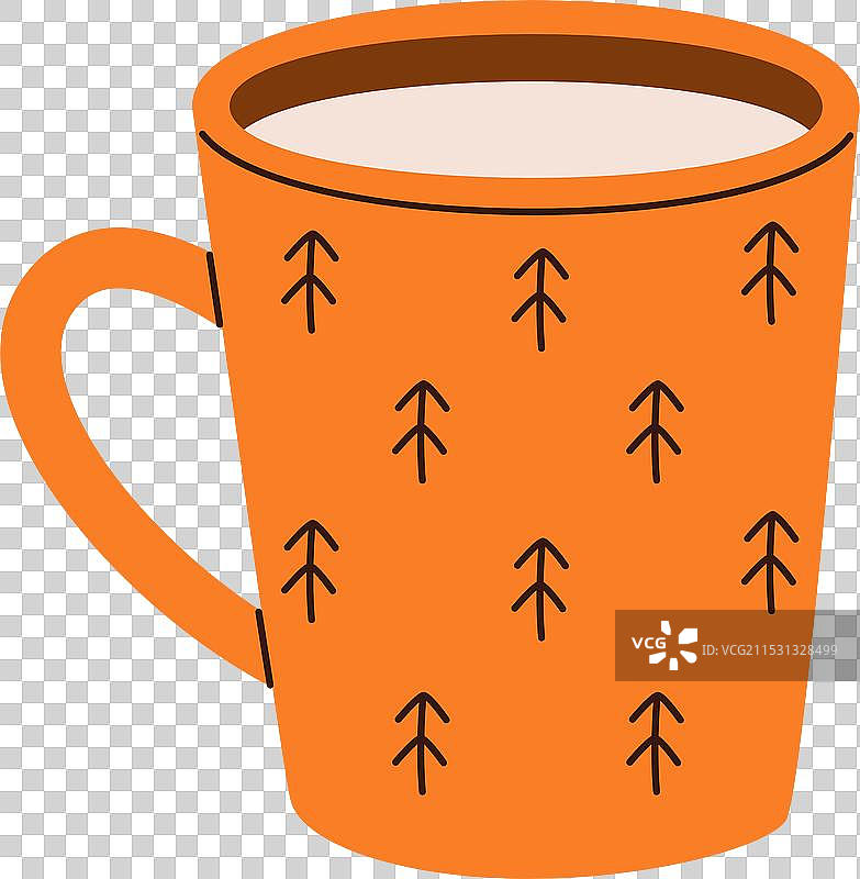 带树的茶杯图片素材