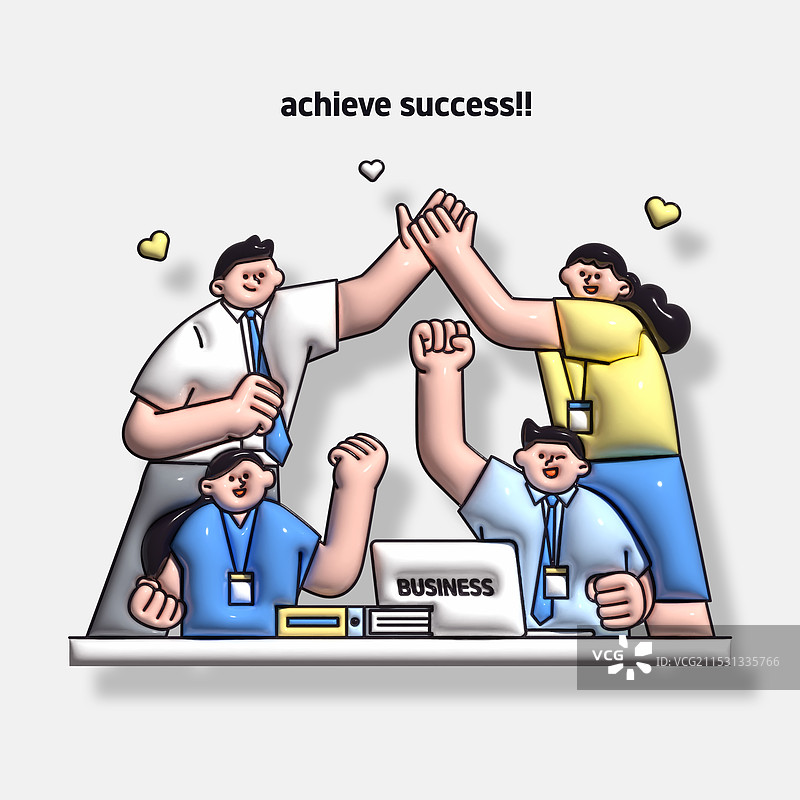 插图，商业，3D图片素材