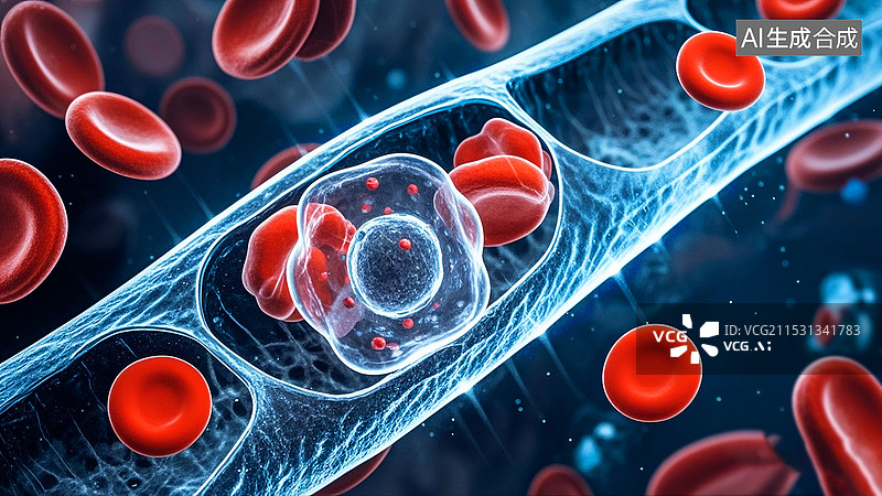 【AI数字艺术】生物医学工程细胞微生物扫描图片素材