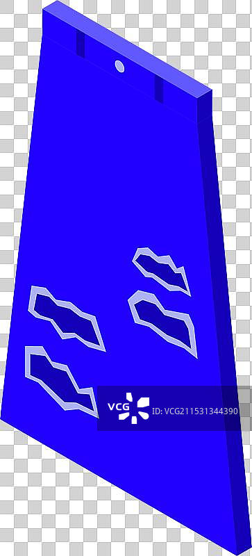 蓝色家庭训练用攀岩墙，配有抓握点图片素材