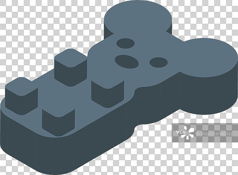 侧卧的巧克力鼠标模具等角视图图片素材