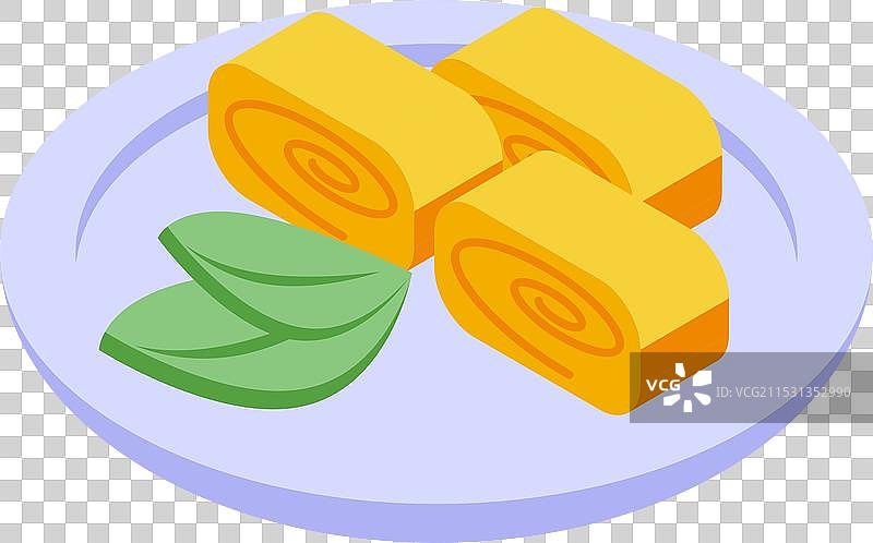 日式煎蛋卷（玉子烧）上菜图片素材