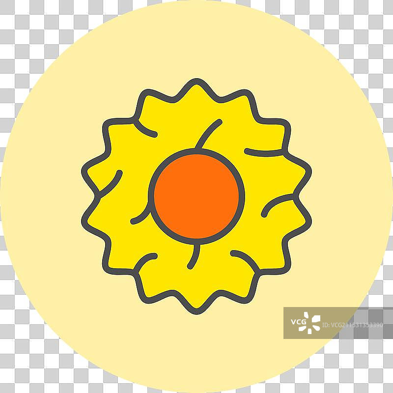 发圈线条填充圆形图标图片素材