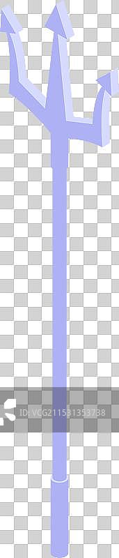 波塞冬三叉戟神武器站立姿势图片素材