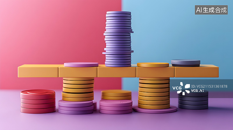 【AI数字艺术】金融杠杆概念图片素材