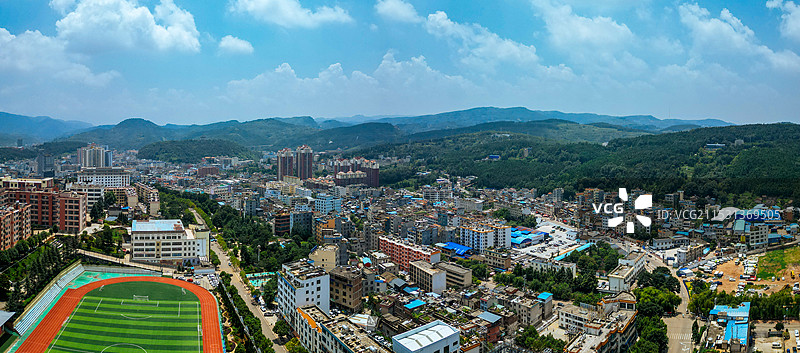 富源县 金城广场 文明塔 旧城山公园 体育公园 玉顺湖图片素材