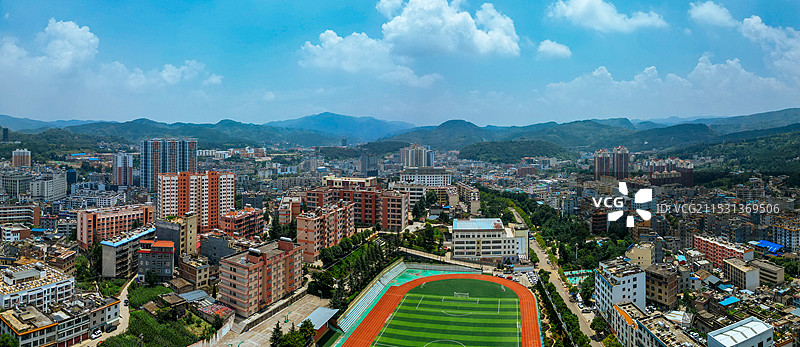 富源县 金城广场 文明塔 旧城山公园 体育公园 玉顺湖图片素材