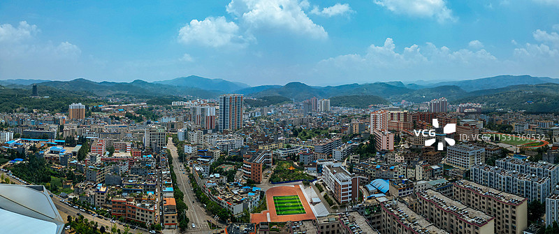 富源县 金城广场 文明塔 旧城山公园 体育公园 玉顺湖图片素材