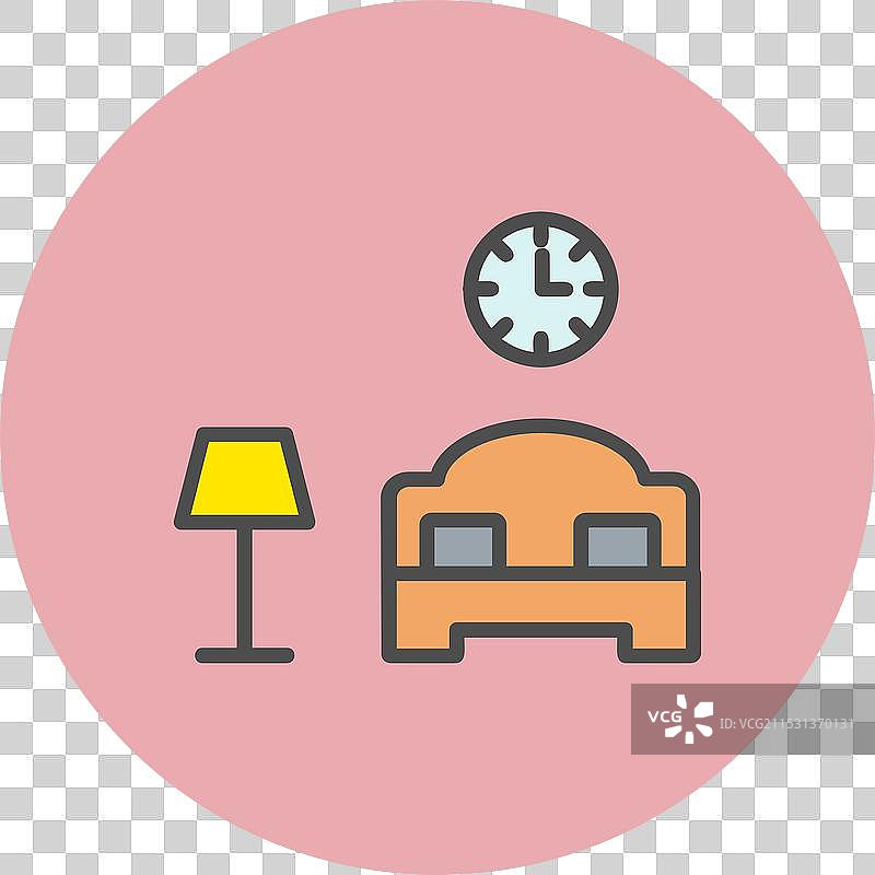 床线填充圆形图标图片素材