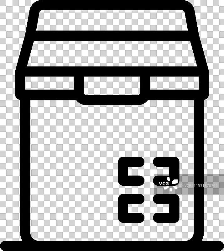 便携式露营冰箱，保持食物新鲜图片素材