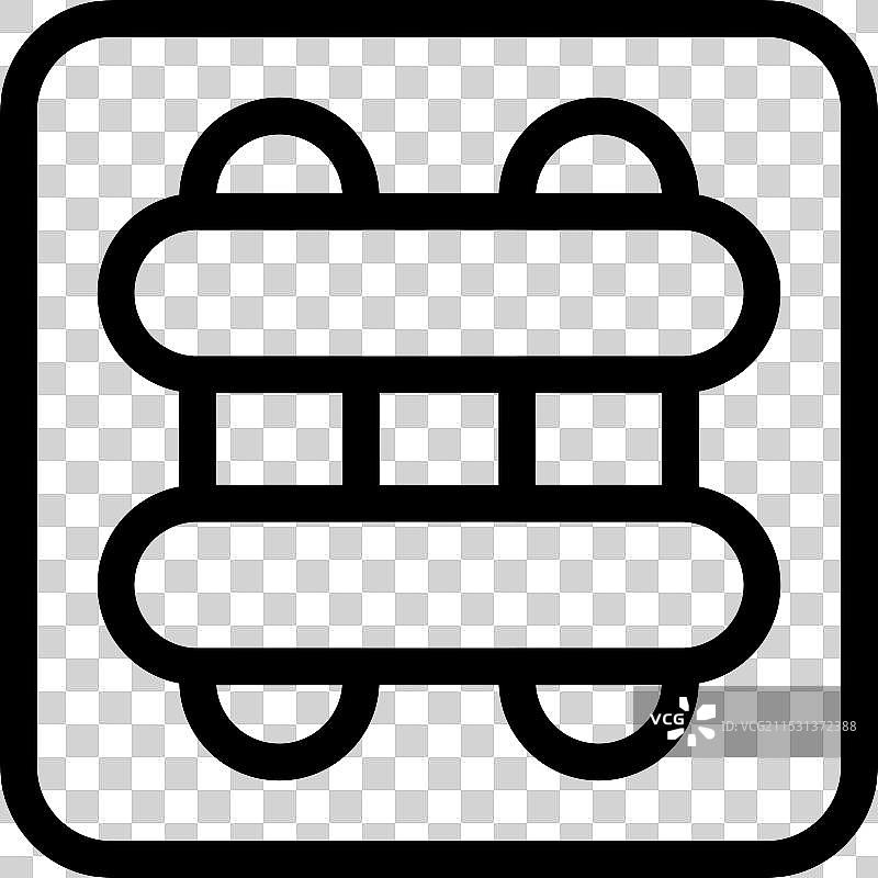 从上方看到的双层巴士，展示了车顶。图片素材