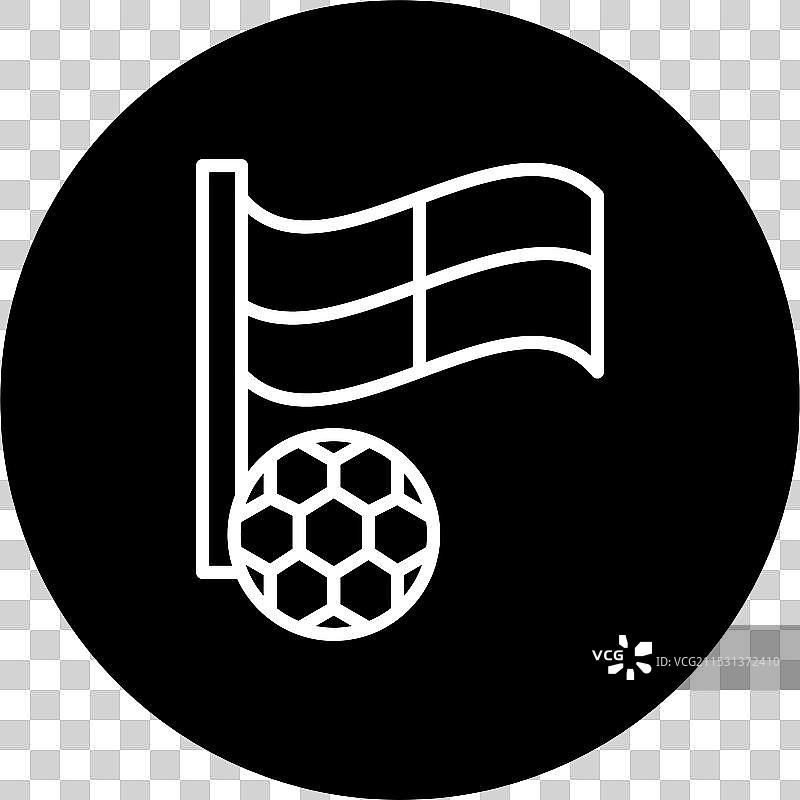 越位旗标线倒置图标图片素材
