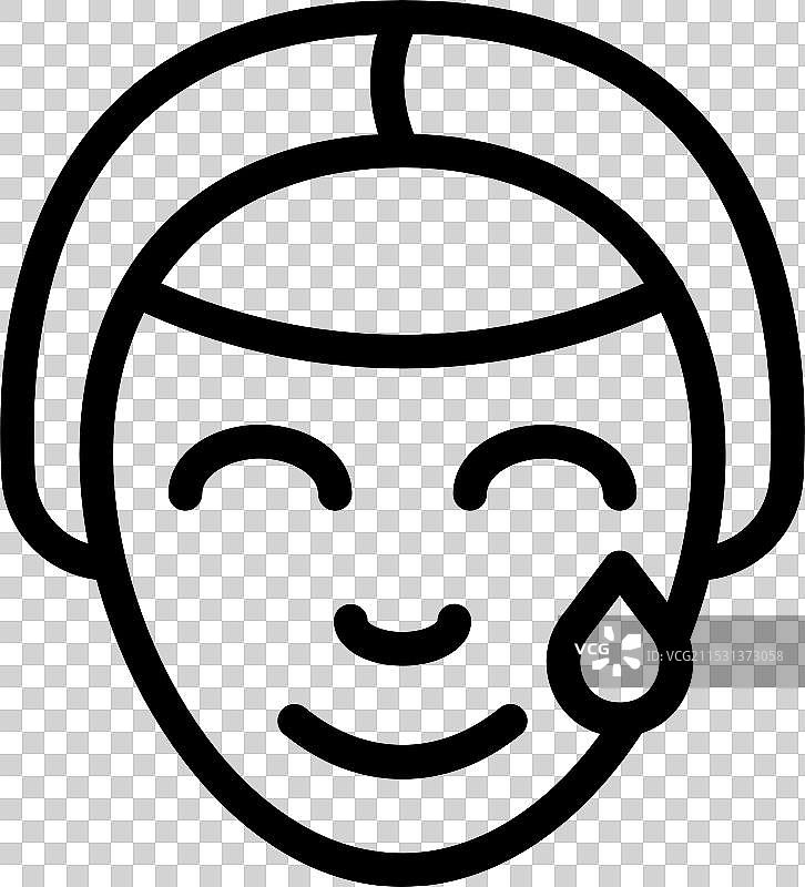 微笑的女性头上裹着毛巾，正在涂抹护肤品图片素材