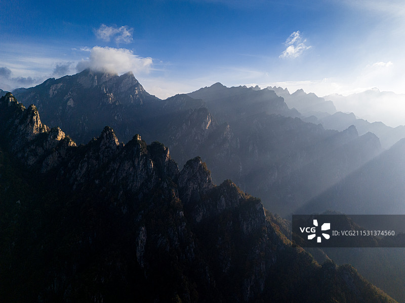 南阳老界岭秋景风光图片素材