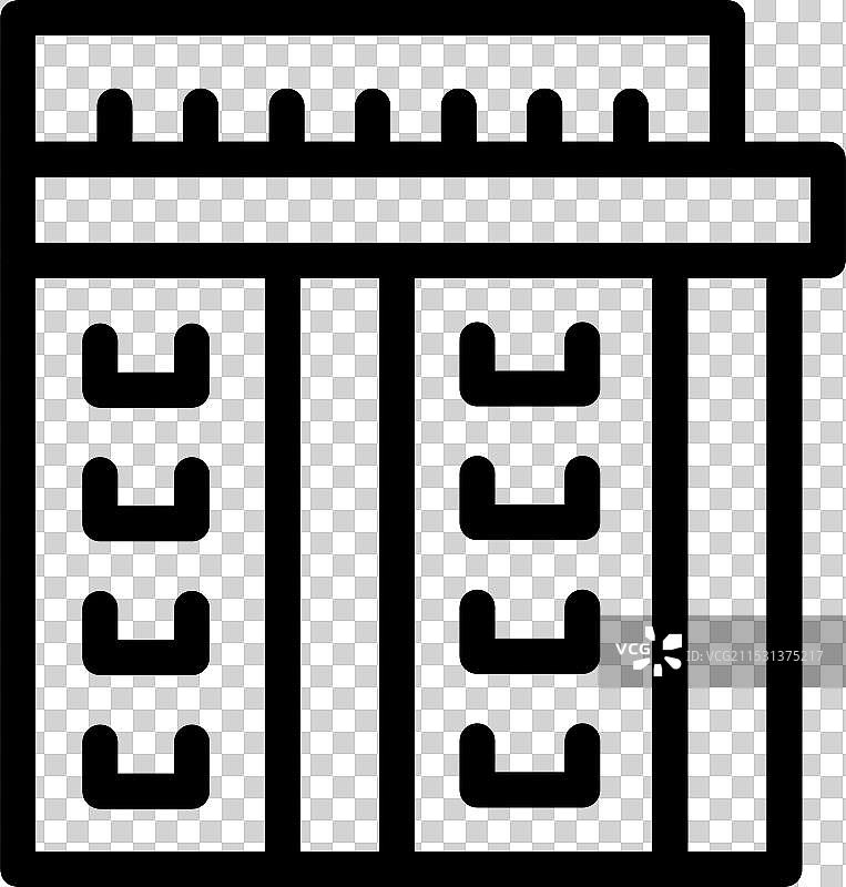 大型工业建筑配备通风系统图片素材