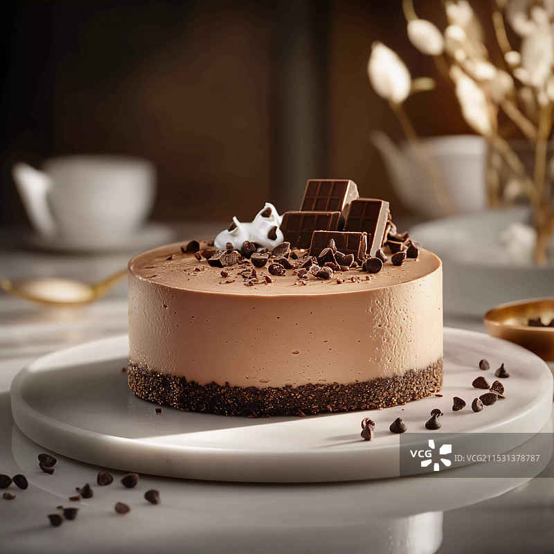 巧克力慕斯图片素材