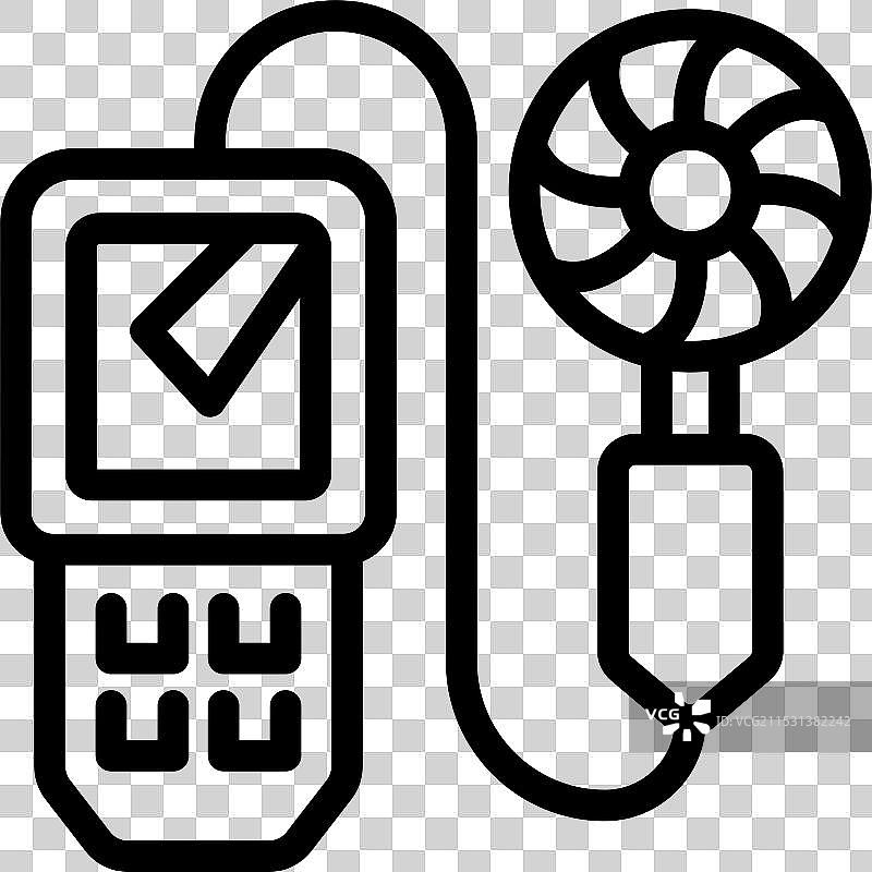 数字风速计测量风速图片素材