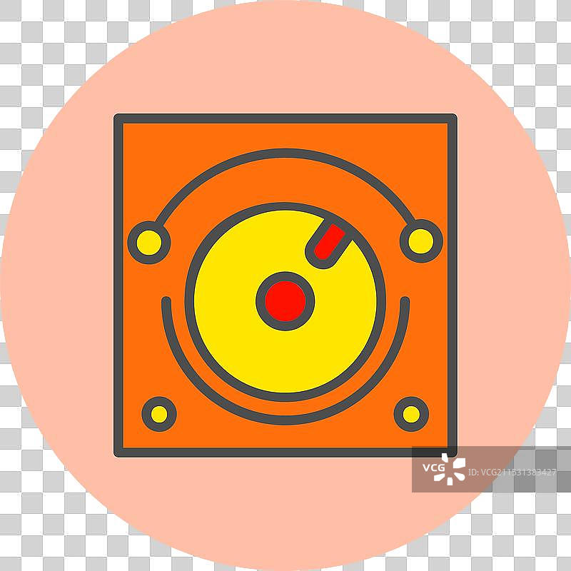 调光器线条填充圆形图标图片素材