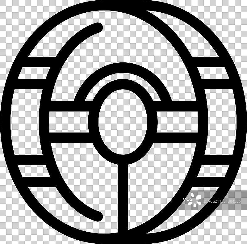 仓鼠轮图标，象征锻炼和玩耍时间图片素材