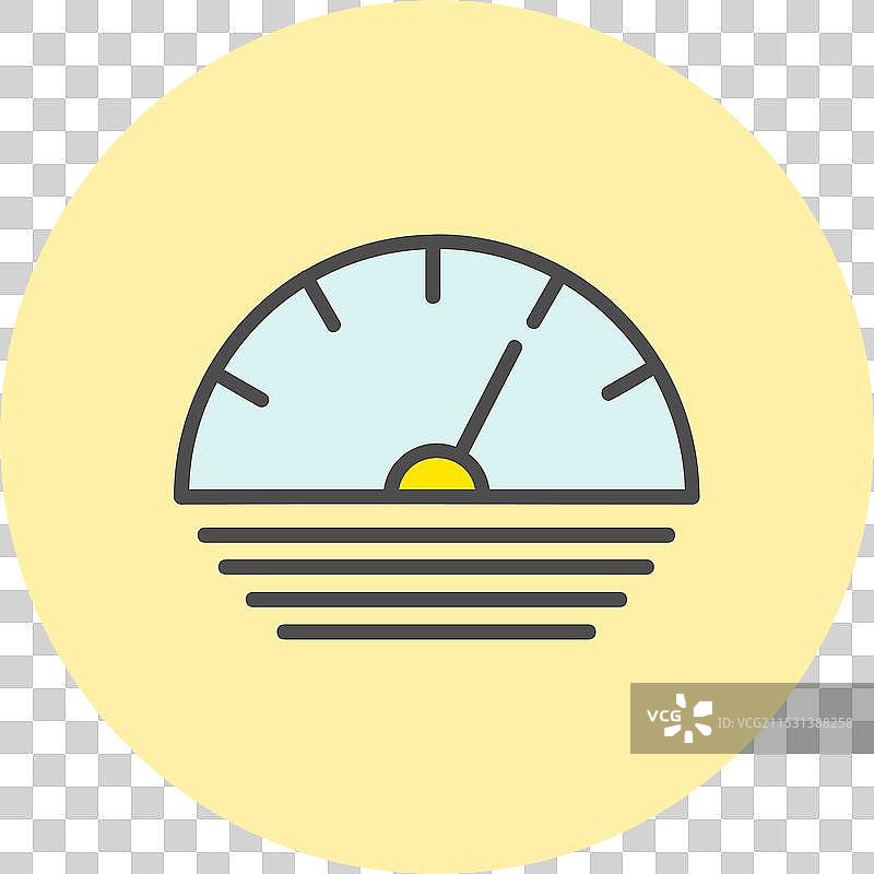 速度计填充圆形图标图片素材