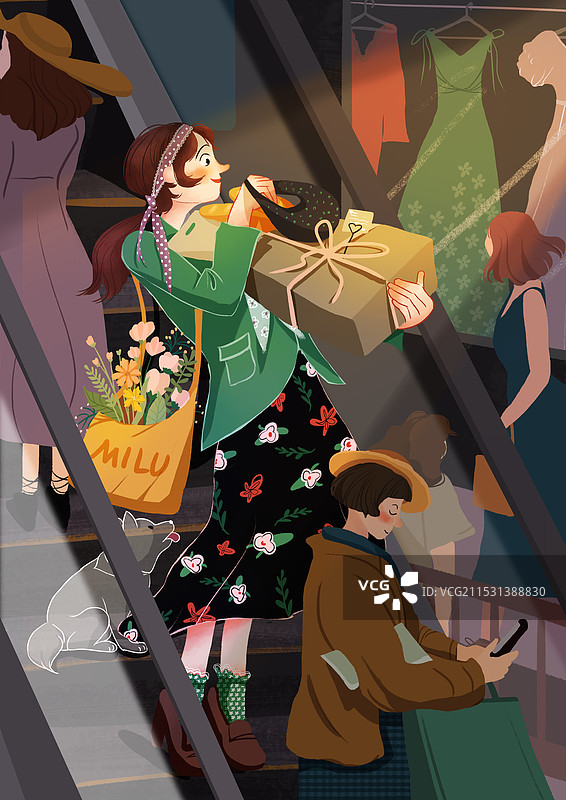 室内场景插画图片素材