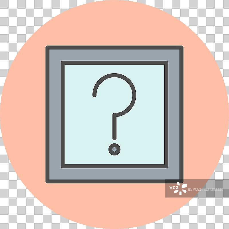 惊喜盒子线条填充圆形图标图片素材