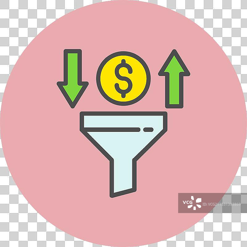 过滤器线条填充圆形图标图片素材