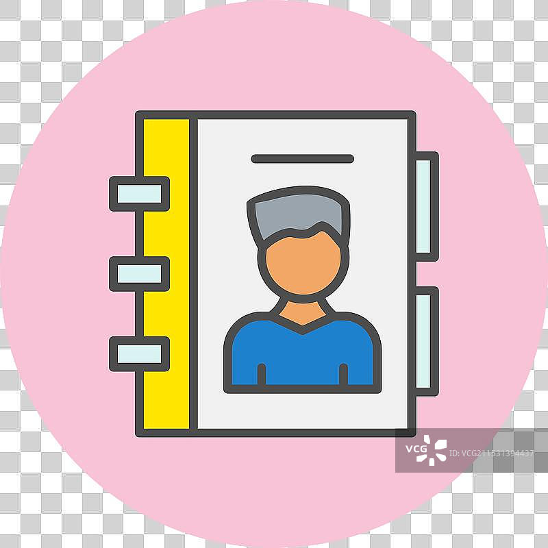 目录线填充圆形图标图片素材