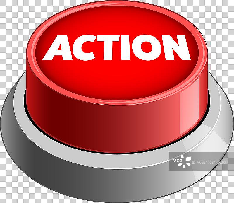 行动红色按钮图片素材