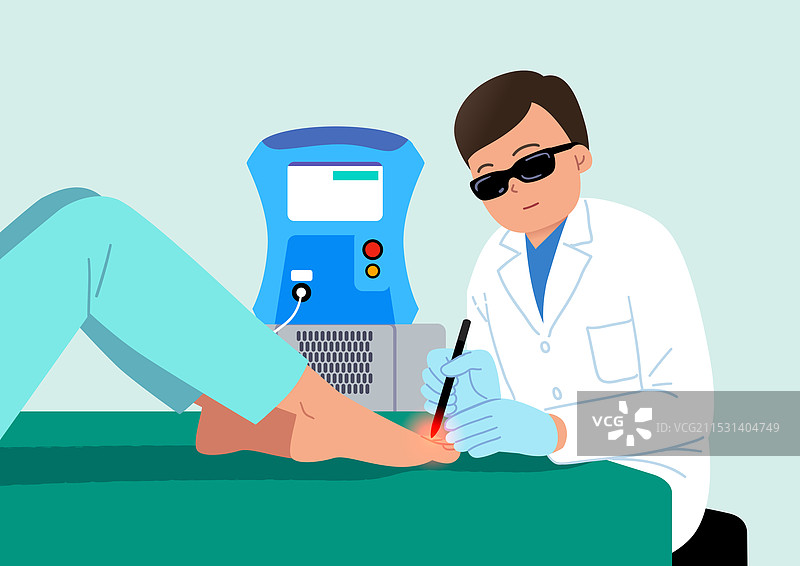 疾病，脚气，医疗保健，激光，检查，人脚，皮肤科图片素材