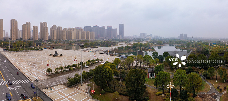 抚州 钟岭大道 名人雕塑园 赣东大道 财富广场 文化公园图片素材