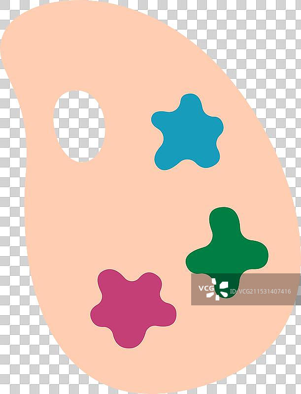 绘画调色板 学校文具图片素材