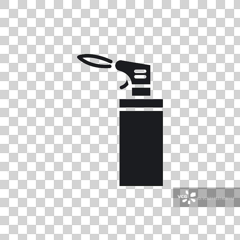 白色背景上的喷灯图标符号图片素材