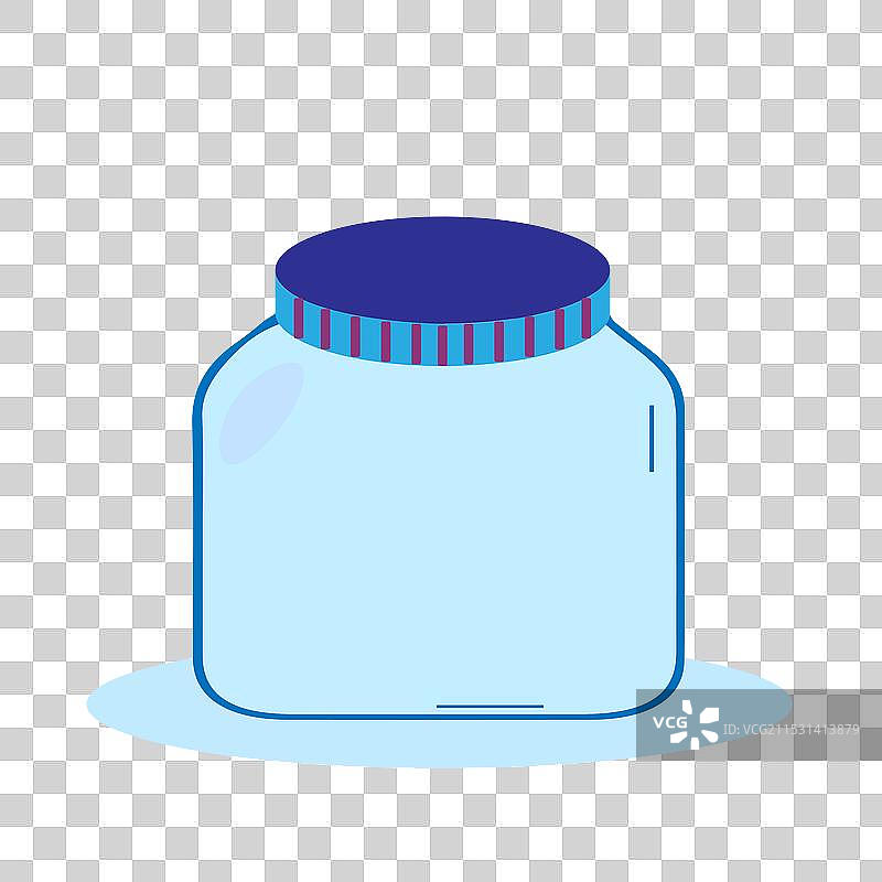 带盖的透明玻璃罐 玻璃罐图标图片素材