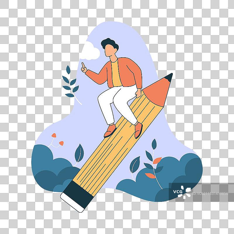 高中男生角色在冲浪图片素材