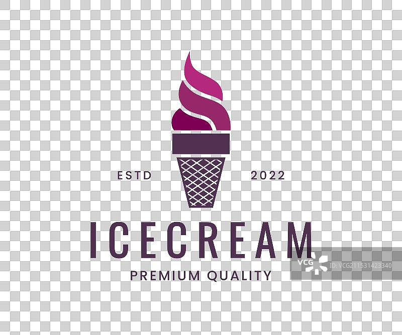 冰淇淋logo设计模板图片素材