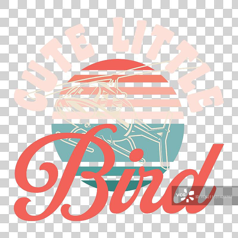 有趣的复古飞行员直升机T恤设计图片素材