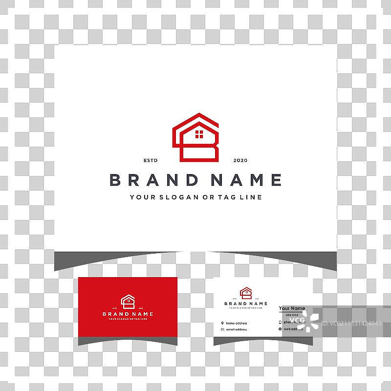 创意字母CB家居logo设计与商业图片素材