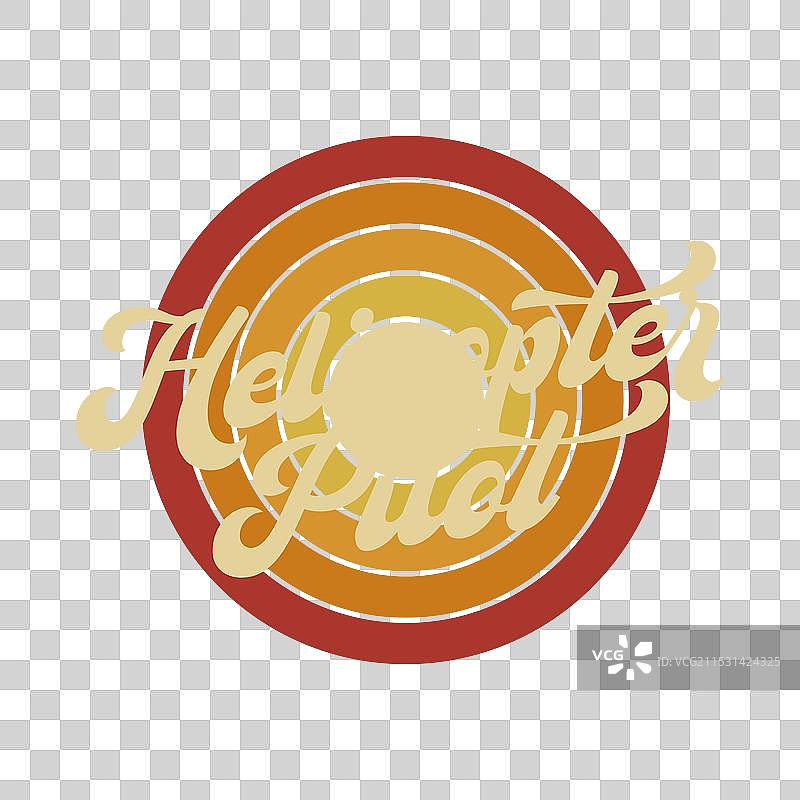 搞笑的复古飞行员直升机T恤设计图片素材