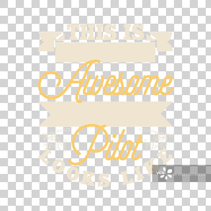 有趣的复古飞行员直升机T恤设计图片素材