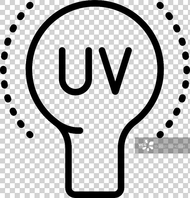 紫外线消毒线条图标图片素材