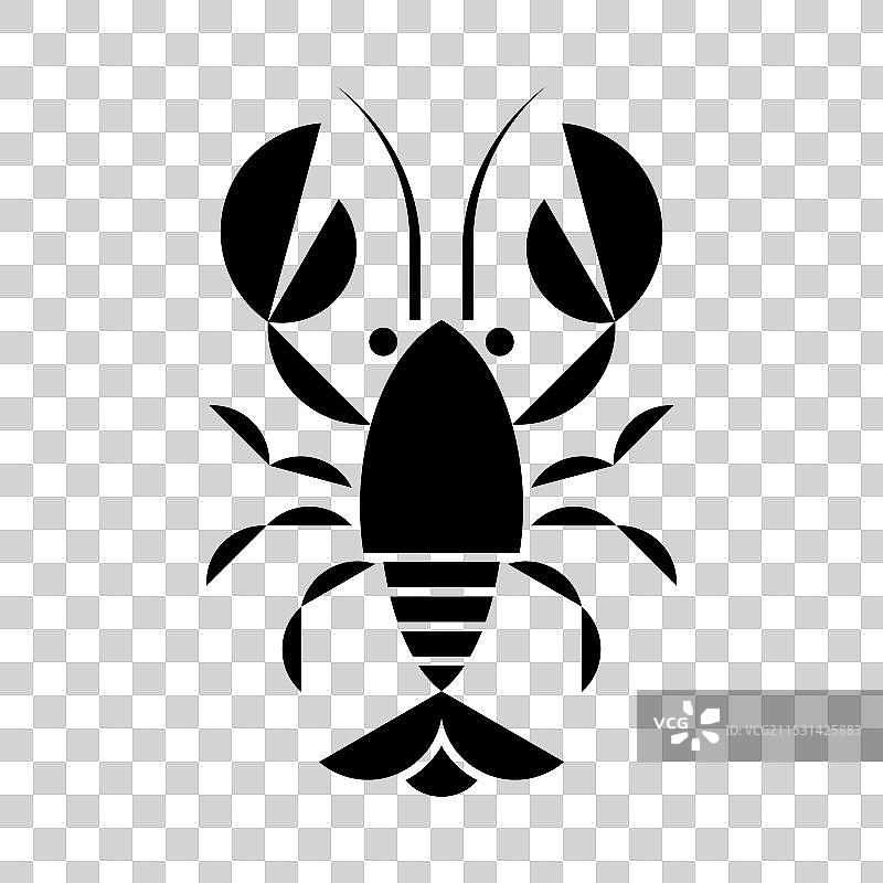 小龙虾标志图片素材