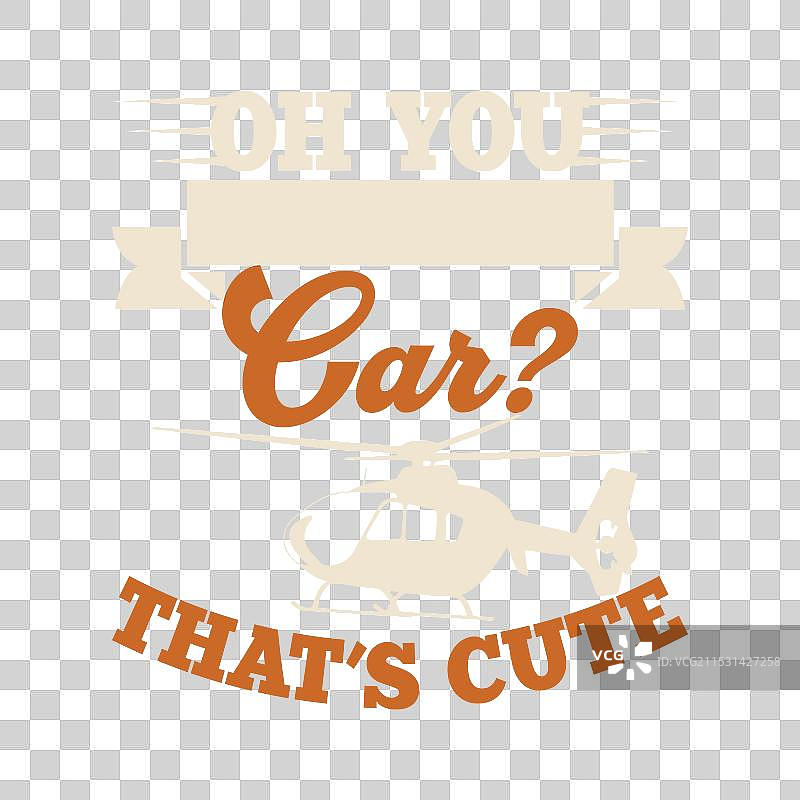 有趣的复古飞行员直升机T恤设计图片素材