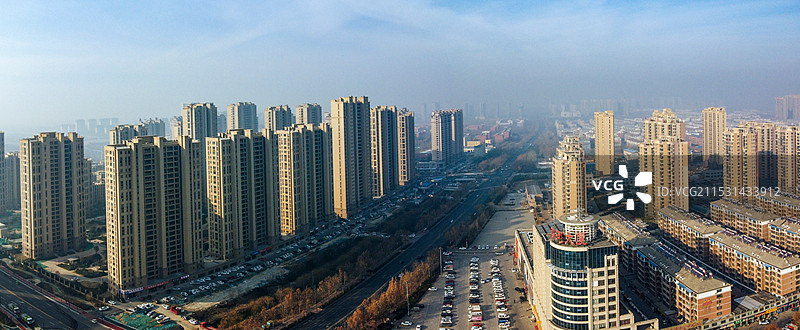 齐河县 齐心大街 山东 黄河大道 银座商城 阳光一品 齐河体育公园 沁园 德百新时代广场图片素材