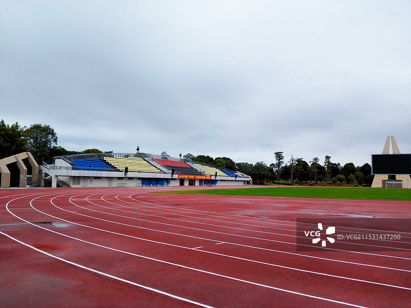 广东清运体育场跑道图片素材