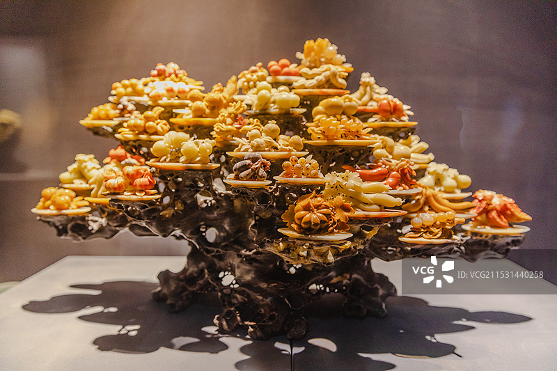 青田石雕，浙江省青田县地方传统美术，国家级非物质文化遗产之一。青田石雕博物馆。图片素材