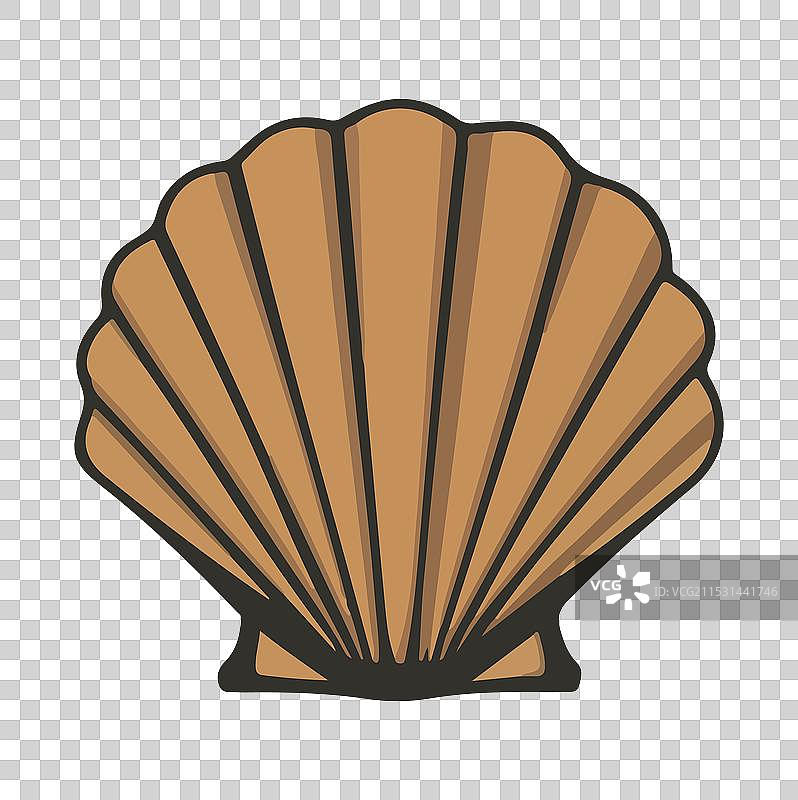 贝壳剪影艺术图片素材